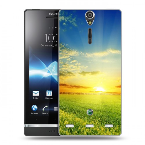 Дизайнерский пластиковый чехол для Sony Xperia S Восход