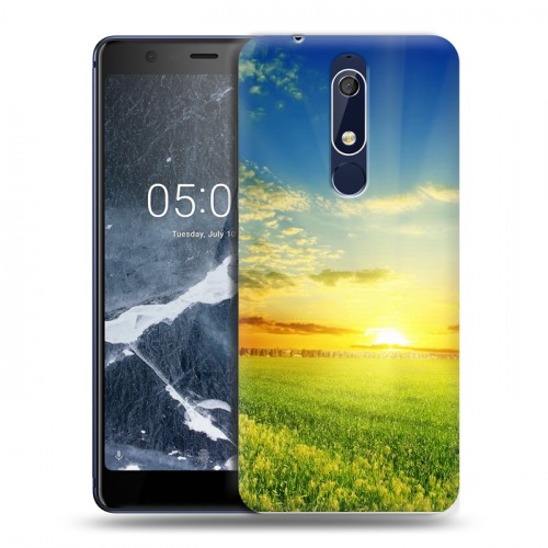 Дизайнерский пластиковый чехол для Nokia 5.1 Восход