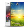 Дизайнерский пластиковый чехол для Sony Xperia E Восход