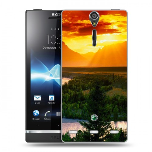 Дизайнерский пластиковый чехол для Sony Xperia S Восход