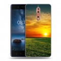 Дизайнерский пластиковый чехол для Nokia 8 Восход