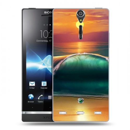 Дизайнерский пластиковый чехол для Sony Xperia S Закат