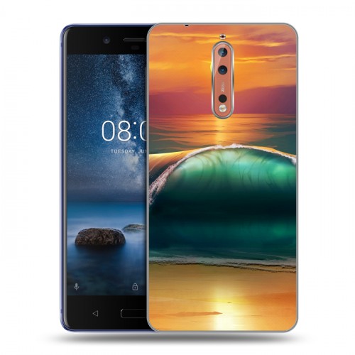 Дизайнерский пластиковый чехол для Nokia 8 Закат