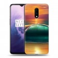 Дизайнерский пластиковый чехол для OnePlus 7 Закат