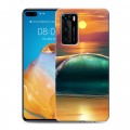 Дизайнерский пластиковый чехол для Huawei P40 Закат