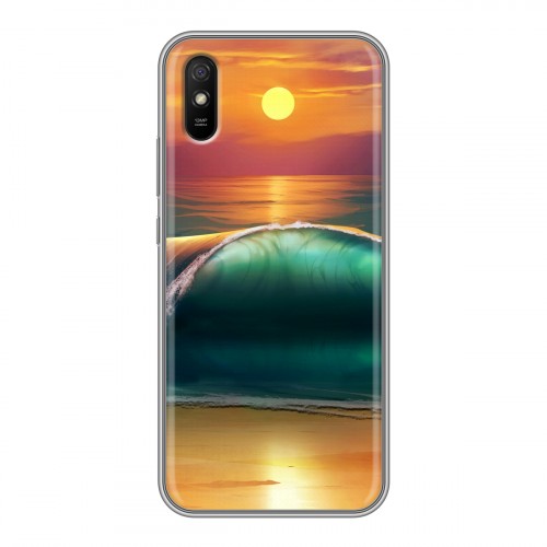 Дизайнерский силиконовый с усиленными углами чехол для Xiaomi RedMi 9A Закат