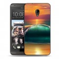 Дизайнерский пластиковый чехол для HTC Desire 700 Закат