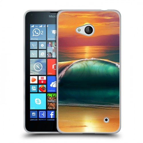 Дизайнерский пластиковый чехол для Microsoft Lumia 640 Закат