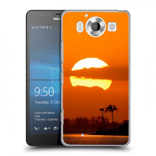 Дизайнерский пластиковый чехол для Microsoft Lumia 950 Закат