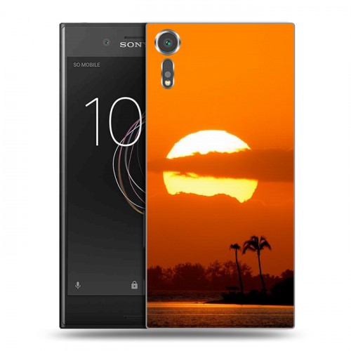 Дизайнерский пластиковый чехол для Sony Xperia XZs Закат