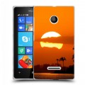 Дизайнерский пластиковый чехол для Microsoft Lumia 435 Закат