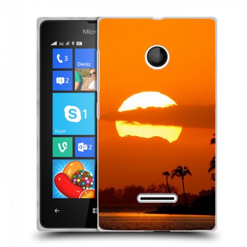 Дизайнерский пластиковый чехол для Microsoft Lumia 435 Закат