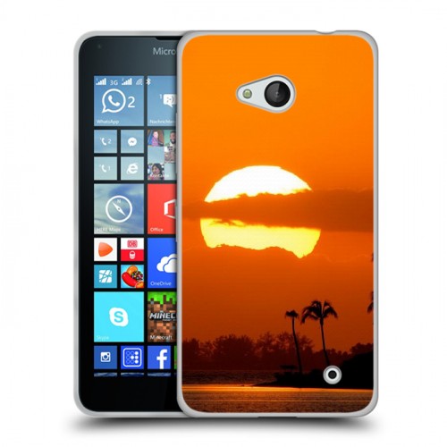 Дизайнерский пластиковый чехол для Microsoft Lumia 640 Закат
