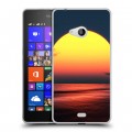 Дизайнерский пластиковый чехол для Microsoft Lumia 540 Закат