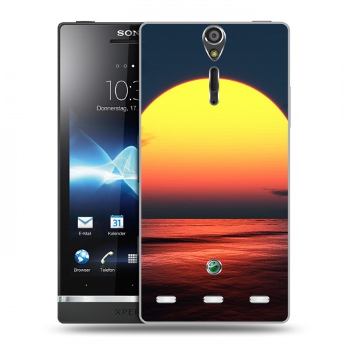 Дизайнерский пластиковый чехол для Sony Xperia S Закат