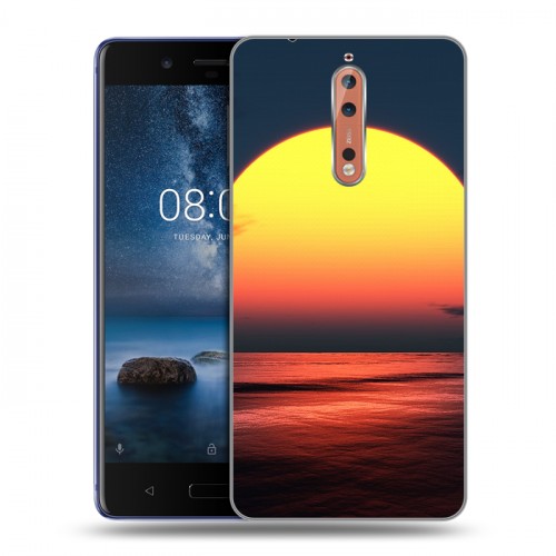 Дизайнерский пластиковый чехол для Nokia 8 Закат