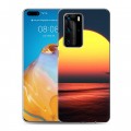 Дизайнерский пластиковый чехол для Huawei P40 Pro Закат