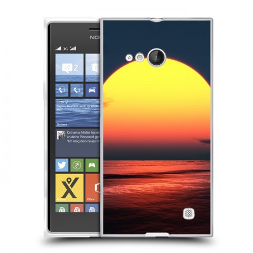 Дизайнерский пластиковый чехол для Nokia Lumia 730/735 Закат