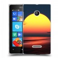 Дизайнерский пластиковый чехол для Microsoft Lumia 435 Закат