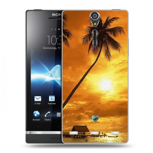 Дизайнерский пластиковый чехол для Sony Xperia S Закат