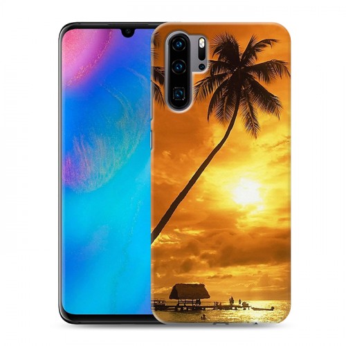 Дизайнерский силиконовый чехол для Huawei P30 Pro Закат