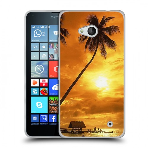 Дизайнерский пластиковый чехол для Microsoft Lumia 640 Закат