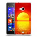 Дизайнерский пластиковый чехол для Microsoft Lumia 540 Закат