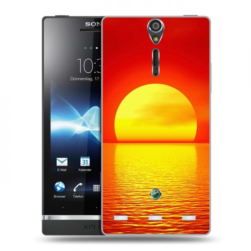 Дизайнерский пластиковый чехол для Sony Xperia S Закат