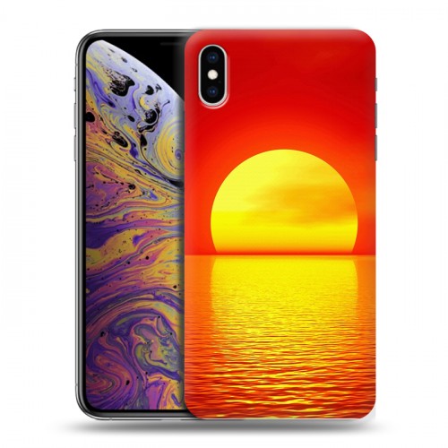 Дизайнерский силиконовый чехол для Iphone Xs Max Закат