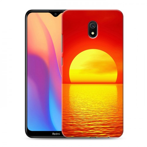 Дизайнерский силиконовый с усиленными углами чехол для Xiaomi RedMi 8A Закат