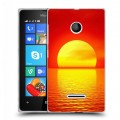 Дизайнерский пластиковый чехол для Microsoft Lumia 435 Закат