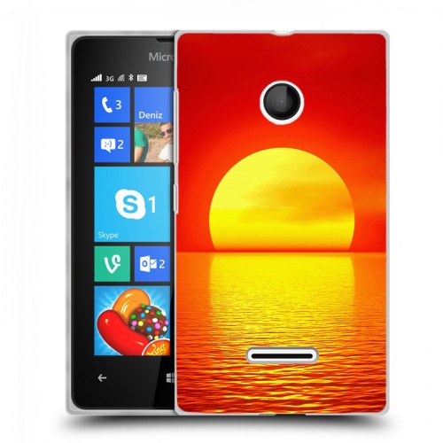 Дизайнерский пластиковый чехол для Microsoft Lumia 435 Закат