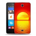 Дизайнерский силиконовый чехол для Microsoft Lumia 430 Dual SIM Закат