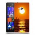 Дизайнерский пластиковый чехол для Microsoft Lumia 540 Закат