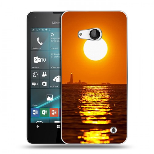 Дизайнерский пластиковый чехол для Microsoft Lumia 550 Закат