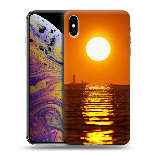 Дизайнерский силиконовый чехол для Iphone Xs Max Закат