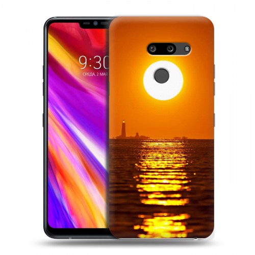 Дизайнерский пластиковый чехол для LG G8 ThinQ Закат