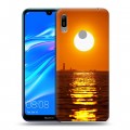 Дизайнерский пластиковый чехол для Huawei Y6 (2019) Закат