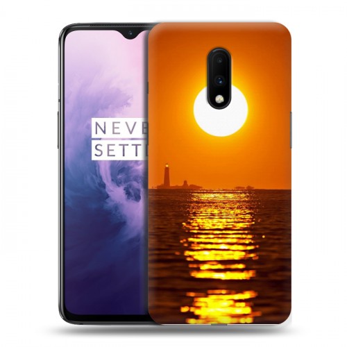 Дизайнерский пластиковый чехол для OnePlus 7 Закат