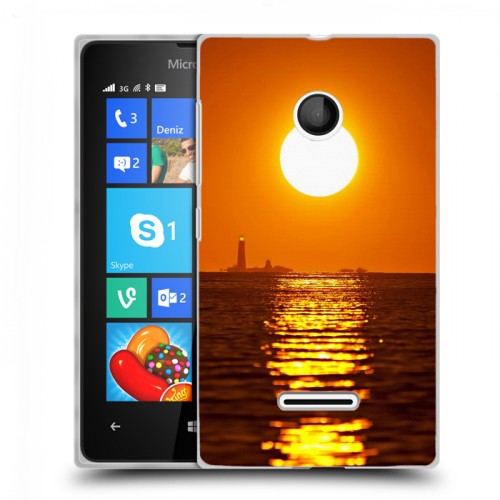 Дизайнерский пластиковый чехол для Microsoft Lumia 435 Закат