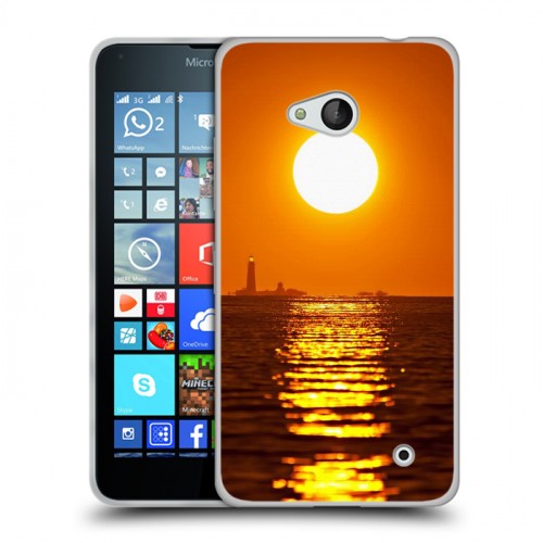 Дизайнерский пластиковый чехол для Microsoft Lumia 640 Закат