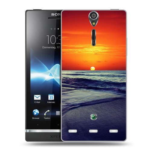 Дизайнерский пластиковый чехол для Sony Xperia S Закат