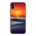 Дизайнерский силиконовый чехол для Iphone x10 Закат