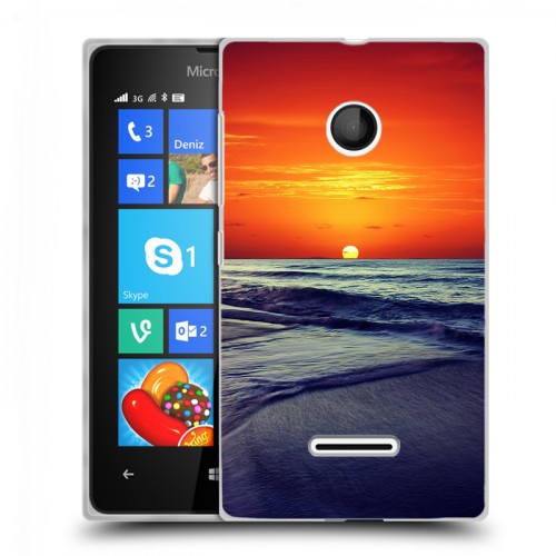 Дизайнерский пластиковый чехол для Microsoft Lumia 435 Закат