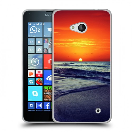 Дизайнерский пластиковый чехол для Microsoft Lumia 640 Закат