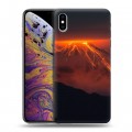 Дизайнерский силиконовый чехол для Iphone Xs Max Вулканы