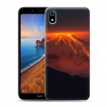 Дизайнерский силиконовый чехол для Xiaomi RedMi 7A Вулканы