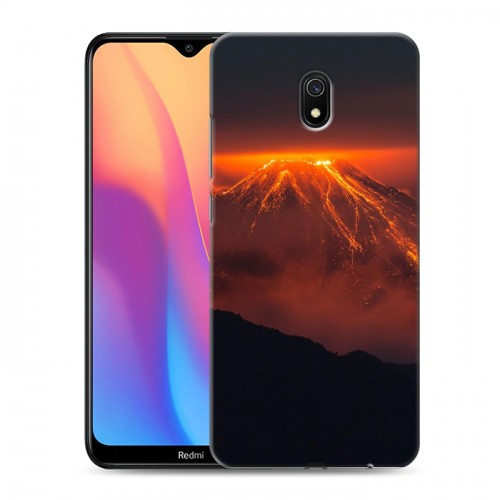 Дизайнерский силиконовый с усиленными углами чехол для Xiaomi RedMi 8A Вулканы