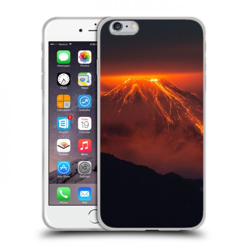 Дизайнерский силиконовый чехол для Iphone 6 Plus/6s Plus Вулканы