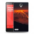 Дизайнерский пластиковый чехол для Xiaomi RedMi Note Вулканы